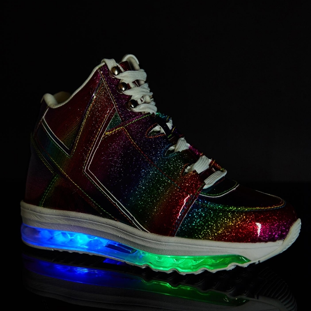 Y.R.U. RAINBOW QOZMO AIIRE LIGHT UP SNEAKERS 7